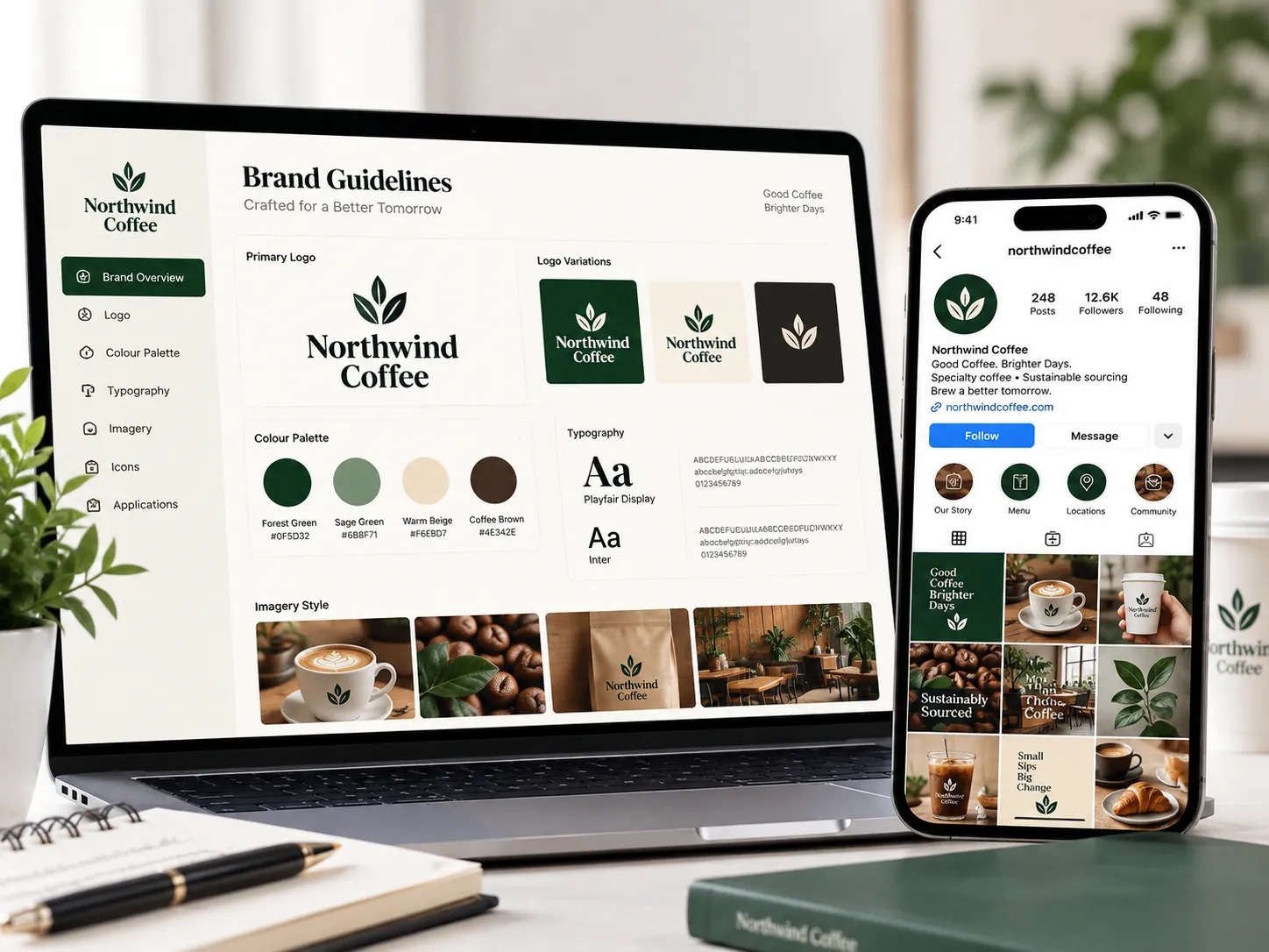 Brand Identity & Strategy service visual