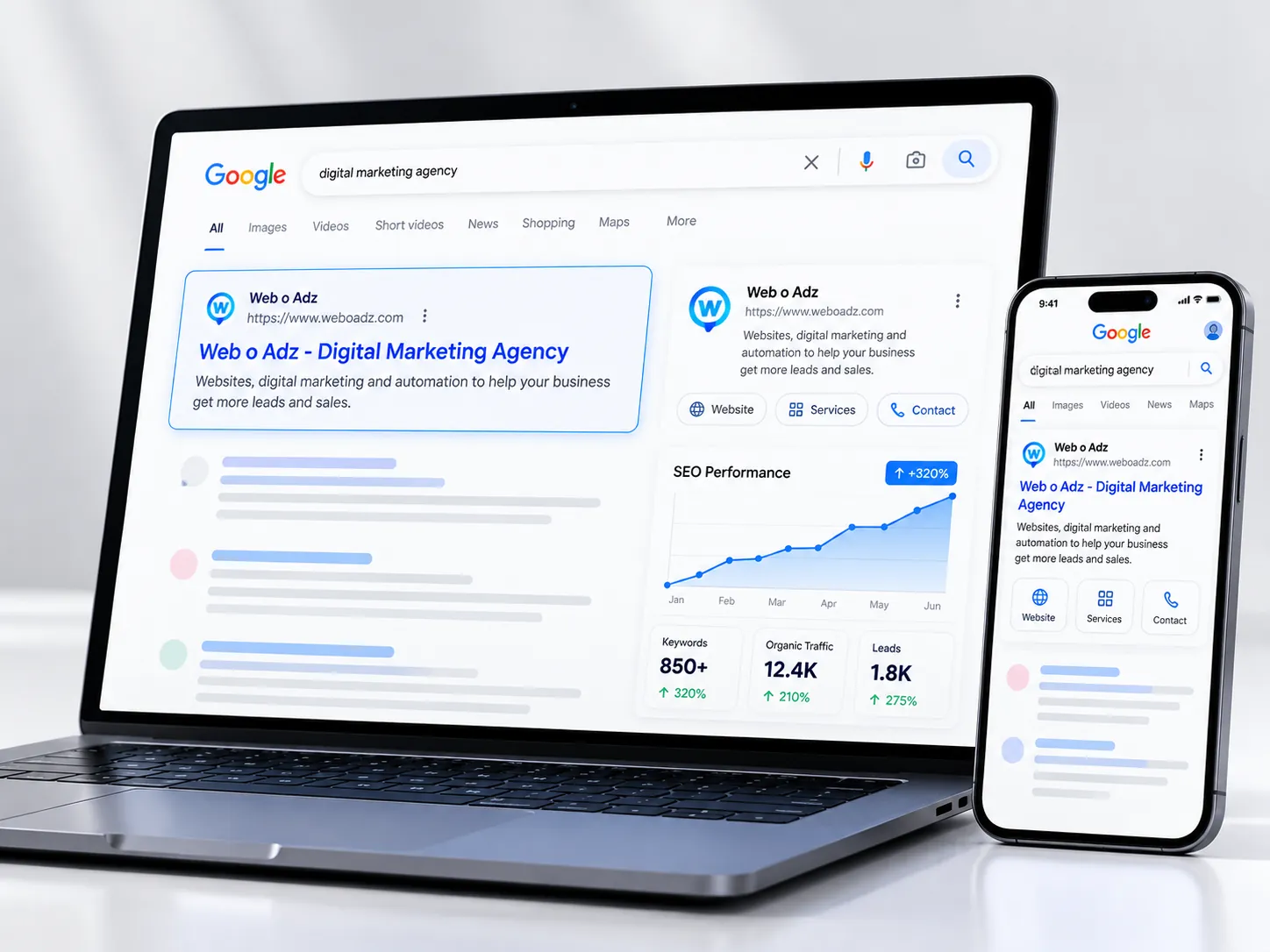 SEO & Content Marketing service visual