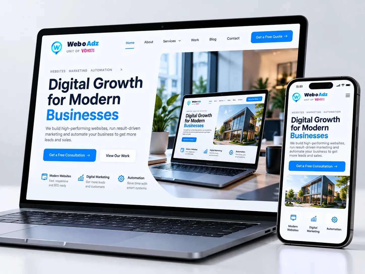 Website Design & Development service visual