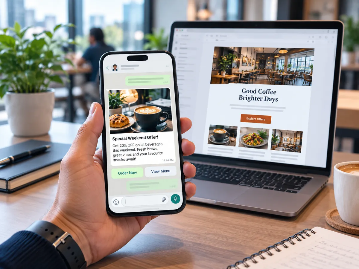 WhatsApp & Email Marketing service visual