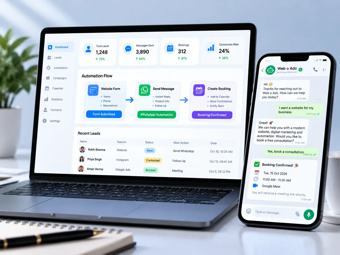 AI Chatbots, Assistants & Voice Agents service visual
