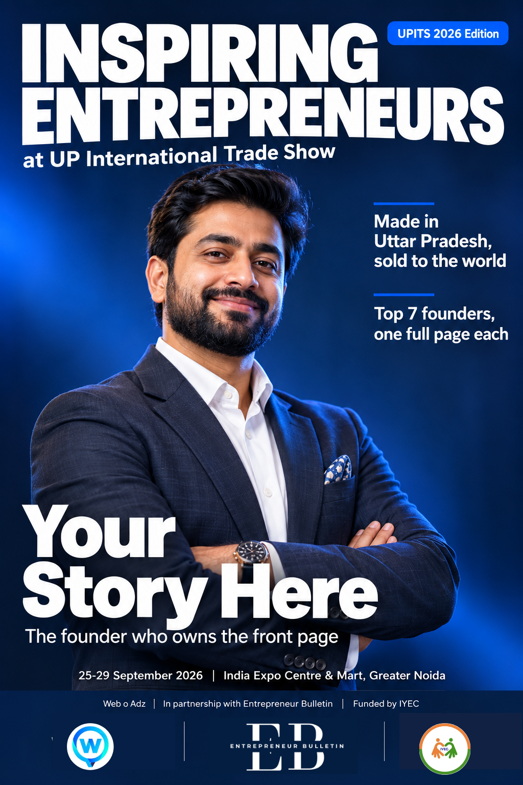 Sample Front Page cover of the Inspiring Entrepreneurs magazine
